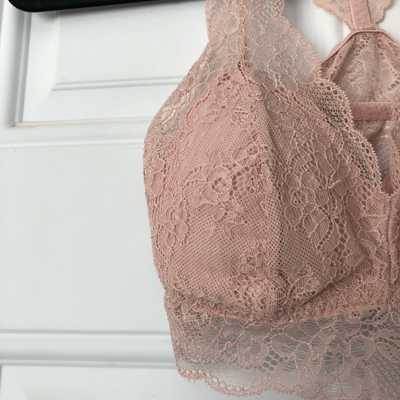 Lacy Pink Bralette - Picture 2 of 5